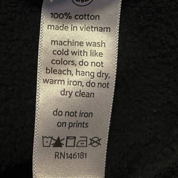 Drew House Black Graphic Logo Long Sleeve Hooded Hoodie Sweater Sweatshirt Top L - Picture 5 of 5